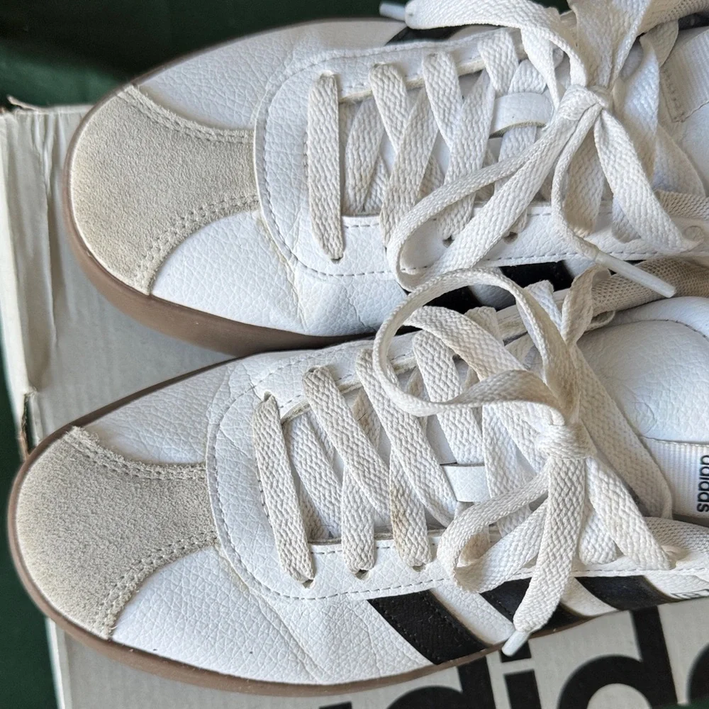 Adidas VL Court 3.0 White Sneakers - Picture 4 of 9